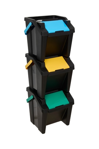 3 papeleras de reciclaje - 3 x 30 l