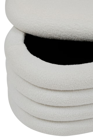 Banc-coffre - Blanc - En polyester