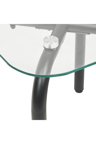 2 tables en verre - 50 x 49,5 x 50/50 x 39,5 x 50 cm