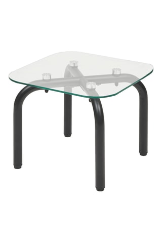 2 tables en verre - 50 x 49,5 x 50/50 x 39,5 x 50 cm