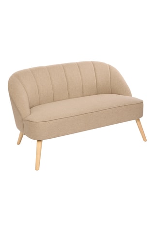 Banquette en bois de peuplier - Beige - 2 places