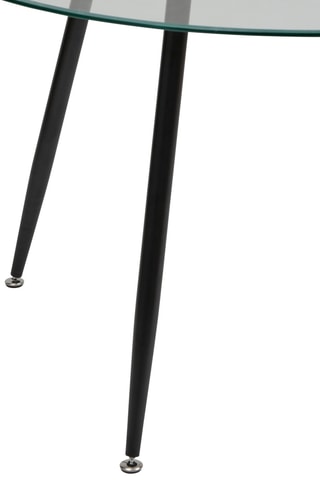 Table ronde en verre - 120 x 74,4 cm 