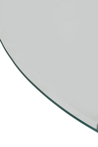 Table ronde en verre - 120 x 74,4 cm 