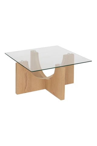 Table basse en verre - 85 x 45 x 85 cm