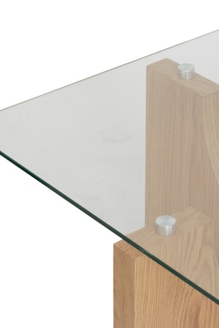 Table basse en verre - 85 x 45 x 85 cm