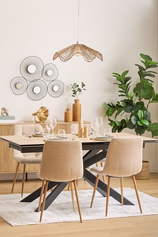 Table extensible - 160/200 x 76 x 90 cm - Jusqu’à 8 places