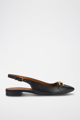 Ballerines en cuir - Noir