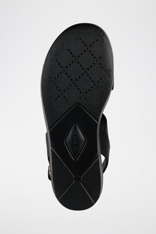 Sandales à talons compensées en cuir Xan2.2S  - Noir