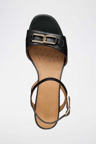 Sandales à talons en cuir New Eraklia 50  - Noir