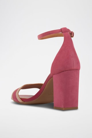 Sandales à talons en nubuck New Eraklia 80 - Rose
