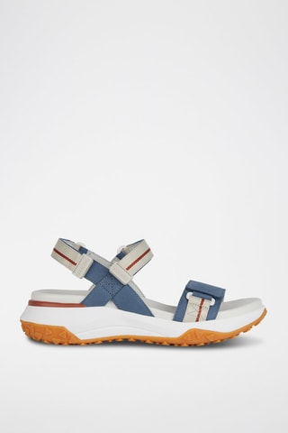 Sandales à talons en cuir nubuck Sorapis + Grip  - Bleu