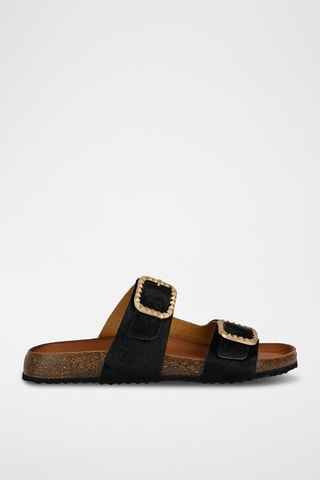 Sandales en cuir New Brionia  - Noir