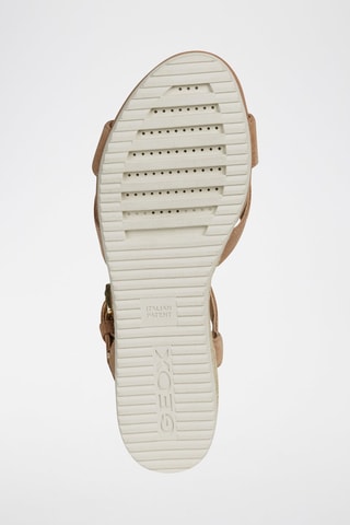 Sandales à talons compensées en nubuck Ischiaorda - Beige