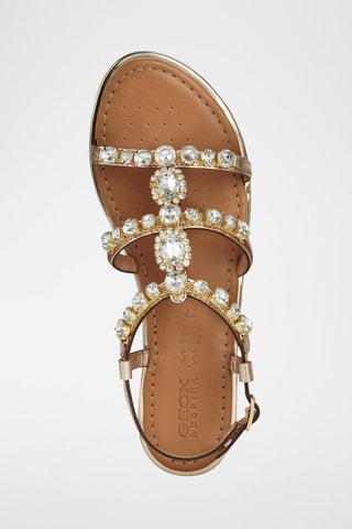 Sandales en cuir Sozy Plus  - Doré