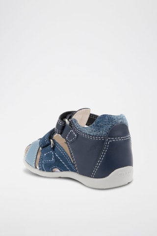 Sandales en cuir Kaytan - Bleu