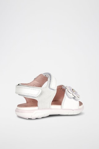 Sandales en cuir Delhi - Blanc