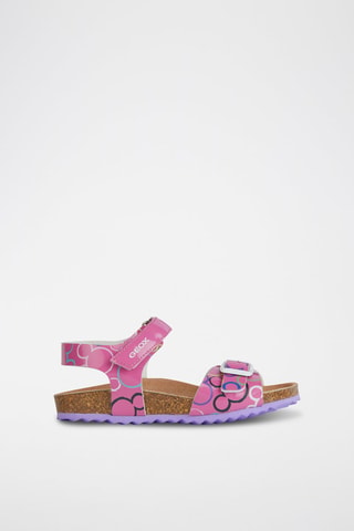 Sandales compensées Adriel  - Fuchsia
