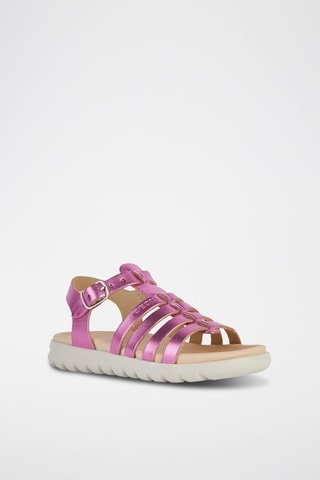 Sandales en cuir  Soleima - Fuchsia