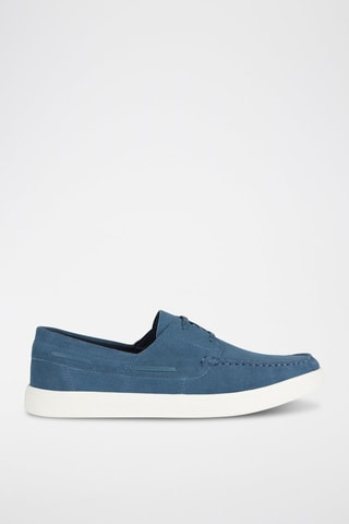 Chaussures bateau en nubuck Avola - Bleu cobalt