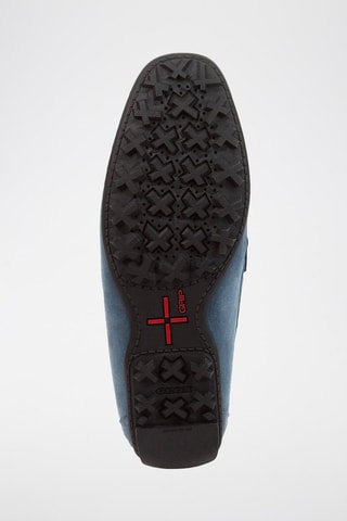 Mocassins en nubuck - Bleu