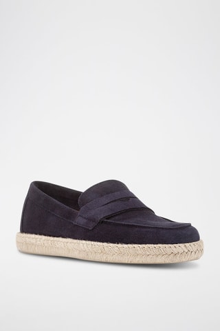 Mocassins en nubuck Ostuni  - Bleu marine