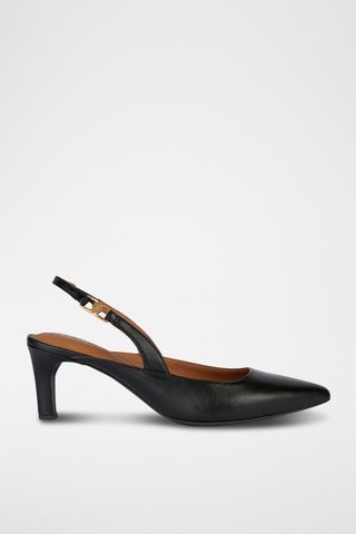 Escarpins en cuir de mouton nappa Bibbiana - Noir