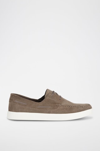 Chaussures bateau en nubuck Avola - Marron