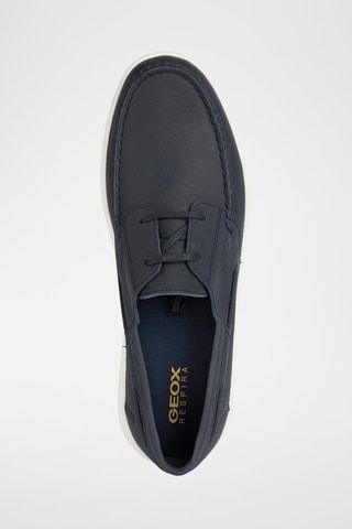 Chaussures bateau en cuir Avola - Bleu
