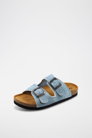 Mules en jean Meeks JR N - Ciel