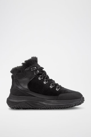 Bottines fourrées en nubuck Oliviera - Noir
