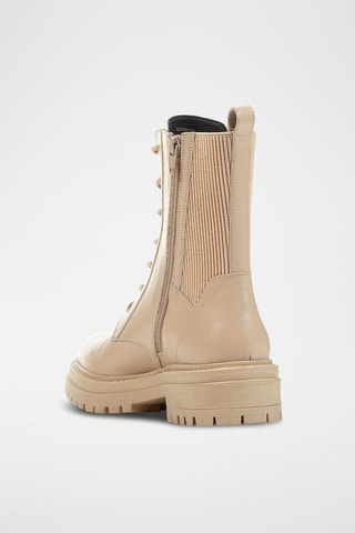 Bottines en cuir nappa Iridea N - Beige