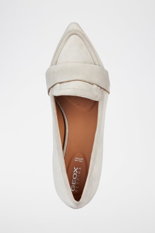 Slippers en cuir de chèvre nubuck Charyssa - Beige