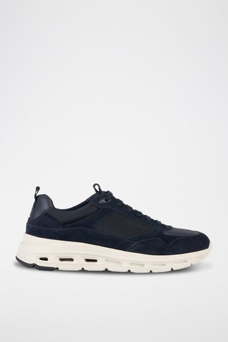 Baskets en cuir Hoverstream - Bleu marine