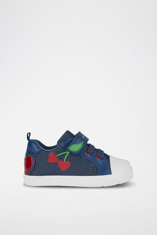 Baskets en cuir - Bleu