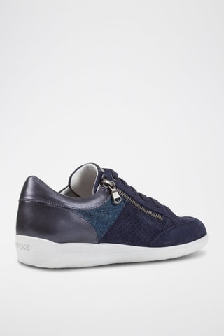Baskets en cuir Myria - Bleu marine