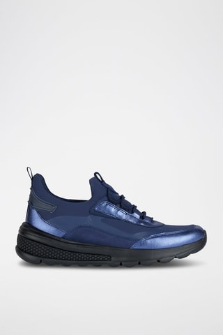Baskets en cuir Spherica - Bleu marine
