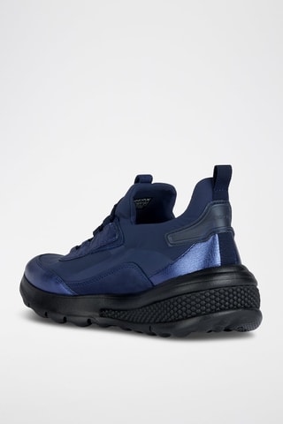 Baskets en cuir Spherica - Bleu marine