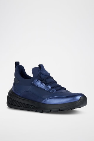 Baskets en cuir Spherica - Bleu marine
