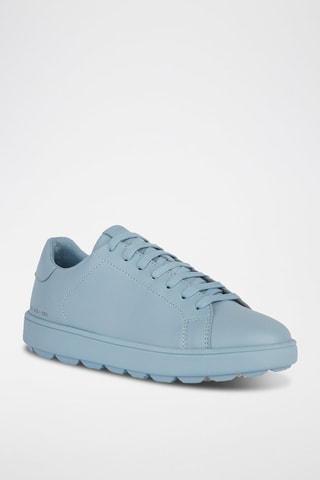 Baskets en cuir de veau nappa Spherica - Ciel
