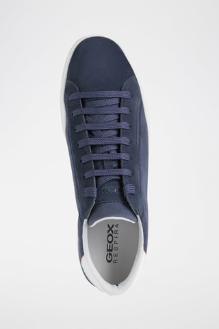 Baskets en nubuck Pieve - Bleu marine
