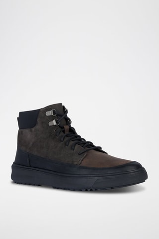 Baskets montantes en cuir Cervino - Noir