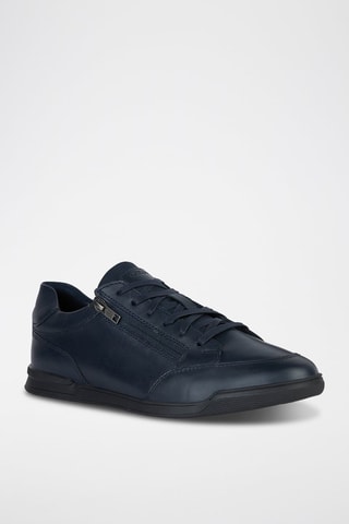 Baskets en cuir Cordusio - Bleu marine
