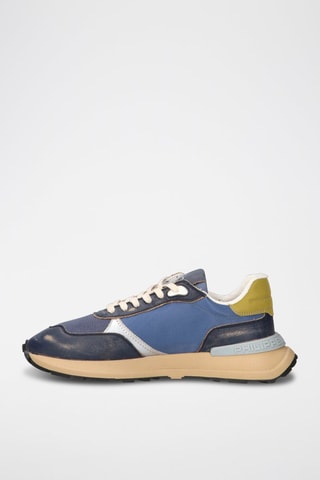 Baskets en cuir - Bleu