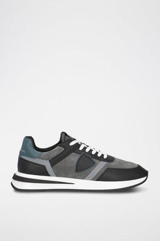 Baskets en cuir - Gris foncé