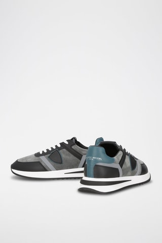 Baskets en cuir - Gris foncé