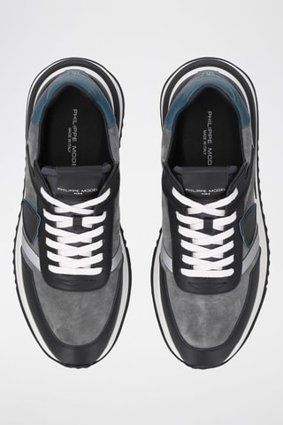 Baskets en cuir - Gris foncé