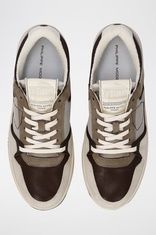 Baskets en cuir - Marron
