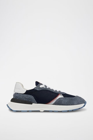 Baskets en cuir - Bleu marine