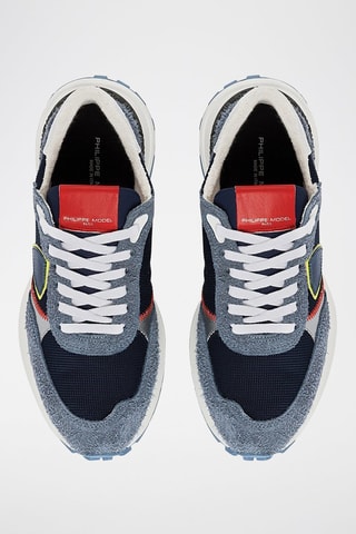 Baskets en cuir - Bleu marine