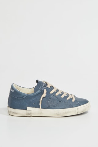 Baskets en cuir Doux - Bleu